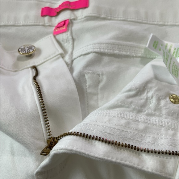 Lilly Pulitzer White Jeans Size 6 - Picture 9 of 16